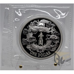 Reverse Dragon Dollar Restrike 1 Oz - 2018 China 
