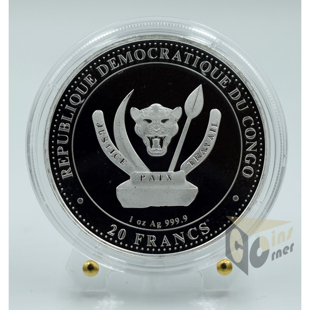 Parasaurolophus - Prehistoric Life 1 Oz - 2022 Congo