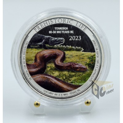 Titanoboa - Prehistoric Life 1 Oz Colorized - 2023 Congo