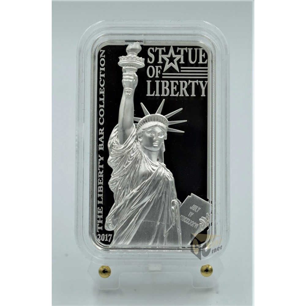 Statue of Liberty - 2 Oz Proof - 2017 Cook Islands 