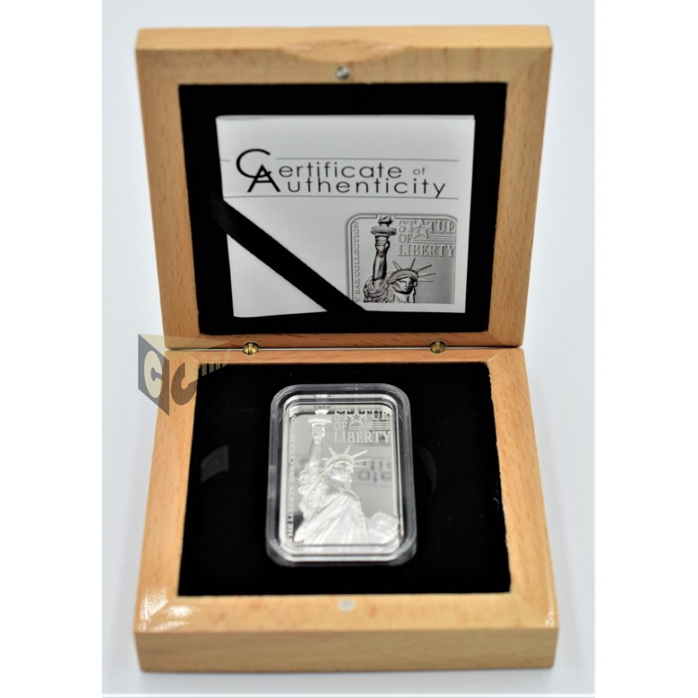 Statue of Liberty - 2 Oz Proof - 2017 Cook Islands 