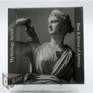 Artemis Bow and Arrow - 2 Oz Piedfort - 2020 Cook Islands 