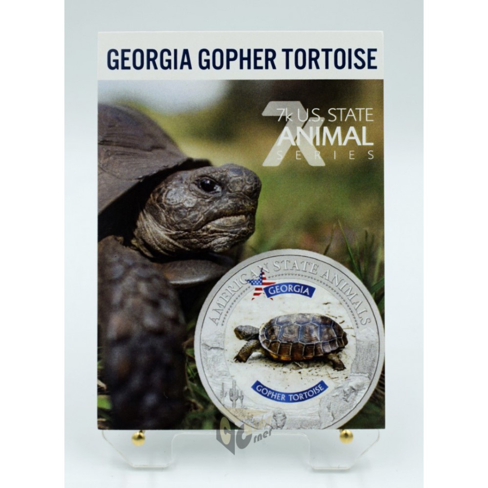 Cook Islands 2021 Georgia Gopher Tortoise American State Animals 1 Oz NGC MS70 
