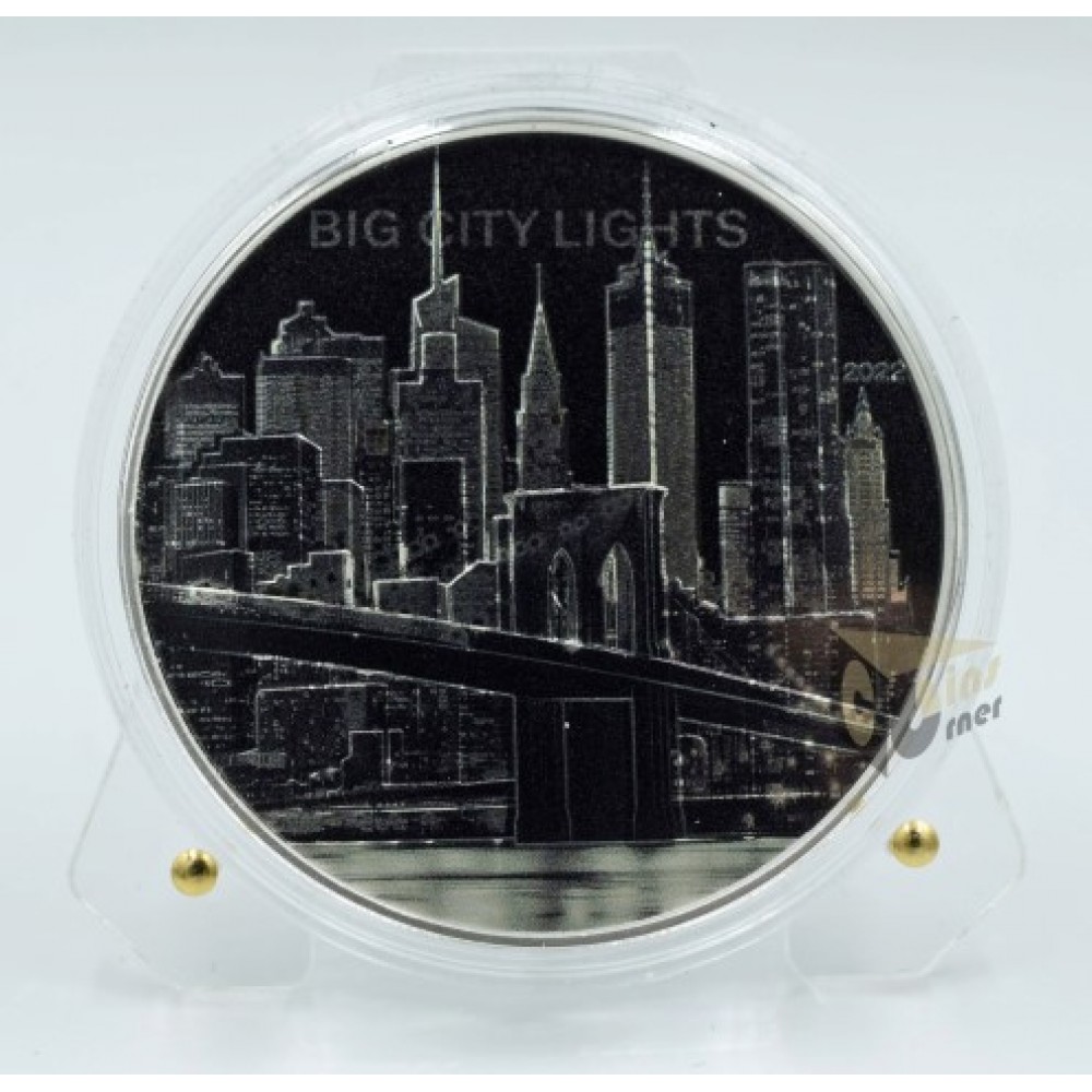 Cook Islands 2022 New York Big City Lights 1 Oz Silver Proof Coin 