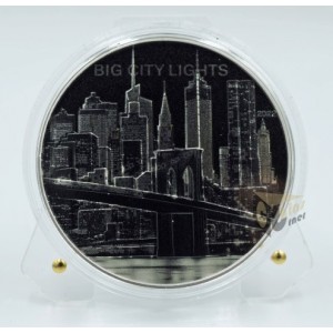 Cook Islands 2022 New York Big City Lights 1 Oz Silver Proof Coin 