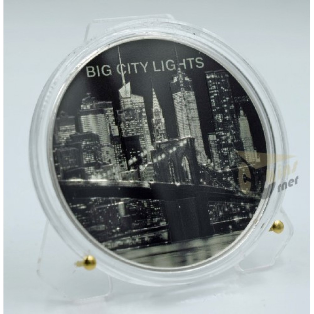 Cook Islands 2022 New York Big City Lights 1 Oz Silver Proof Coin 