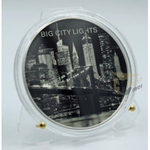 Cook Islands 2022 New York Big City Lights 1 Oz Silver Proof Coin 
