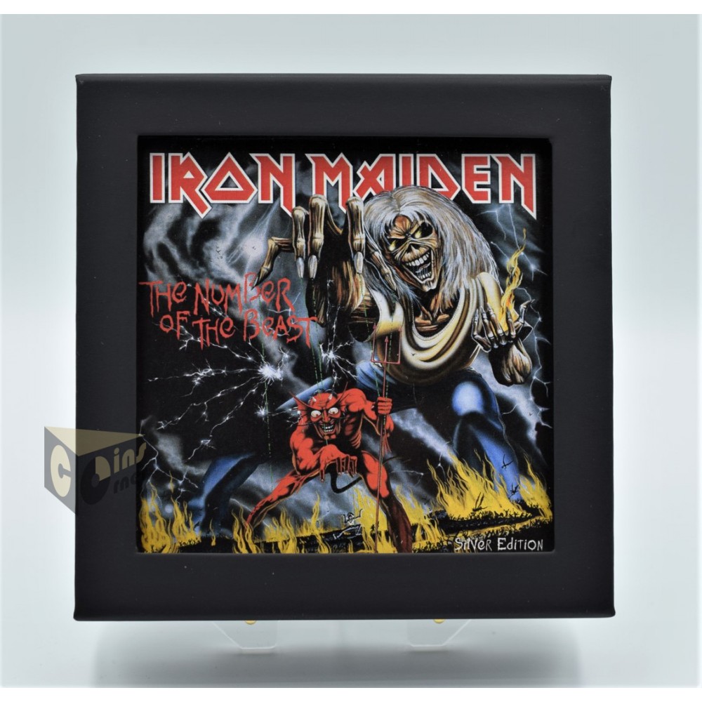 Iron Maiden the Number of the Beast- 1Oz - 2021 Cook Islands 