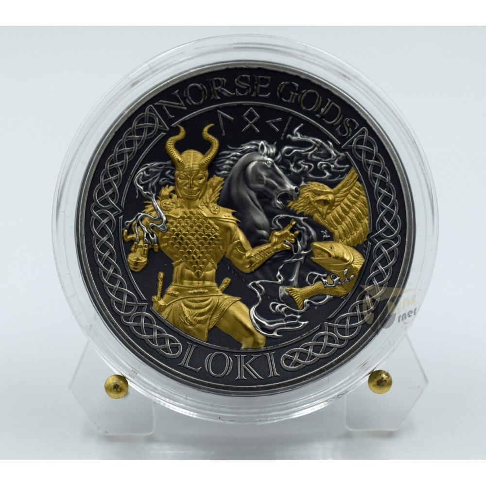 Loki Norse Gods - 2 Oz - 2022 Cook Islands 