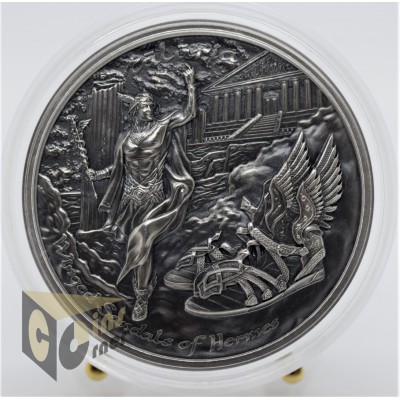 Talaria Winged Sandals of Hermes - 2 Oz Piedfort - 2019 Cook Islands 