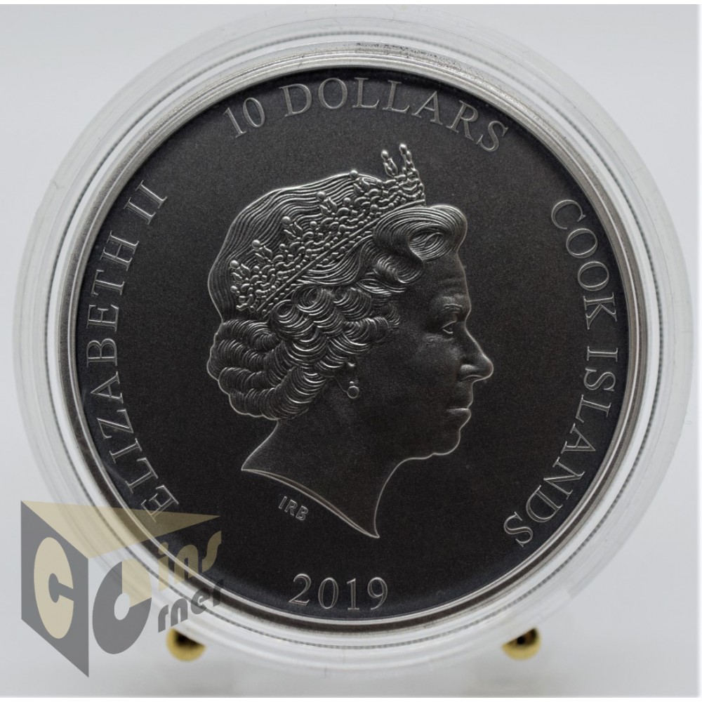 Talaria Winged Sandals of Hermes - 2 Oz Piedfort - 2019 Cook Islands 