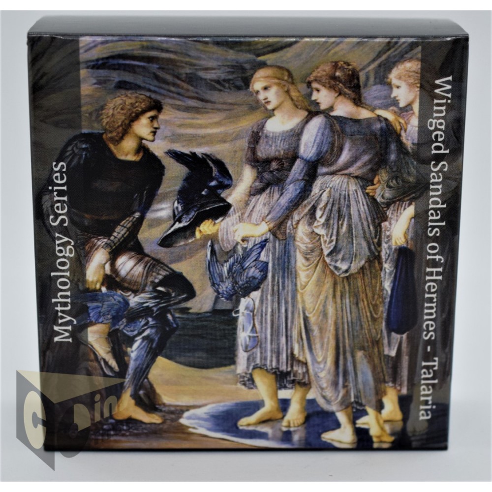 Talaria Winged Sandals of Hermes - 2 Oz Piedfort - 2019 Cook Islands 