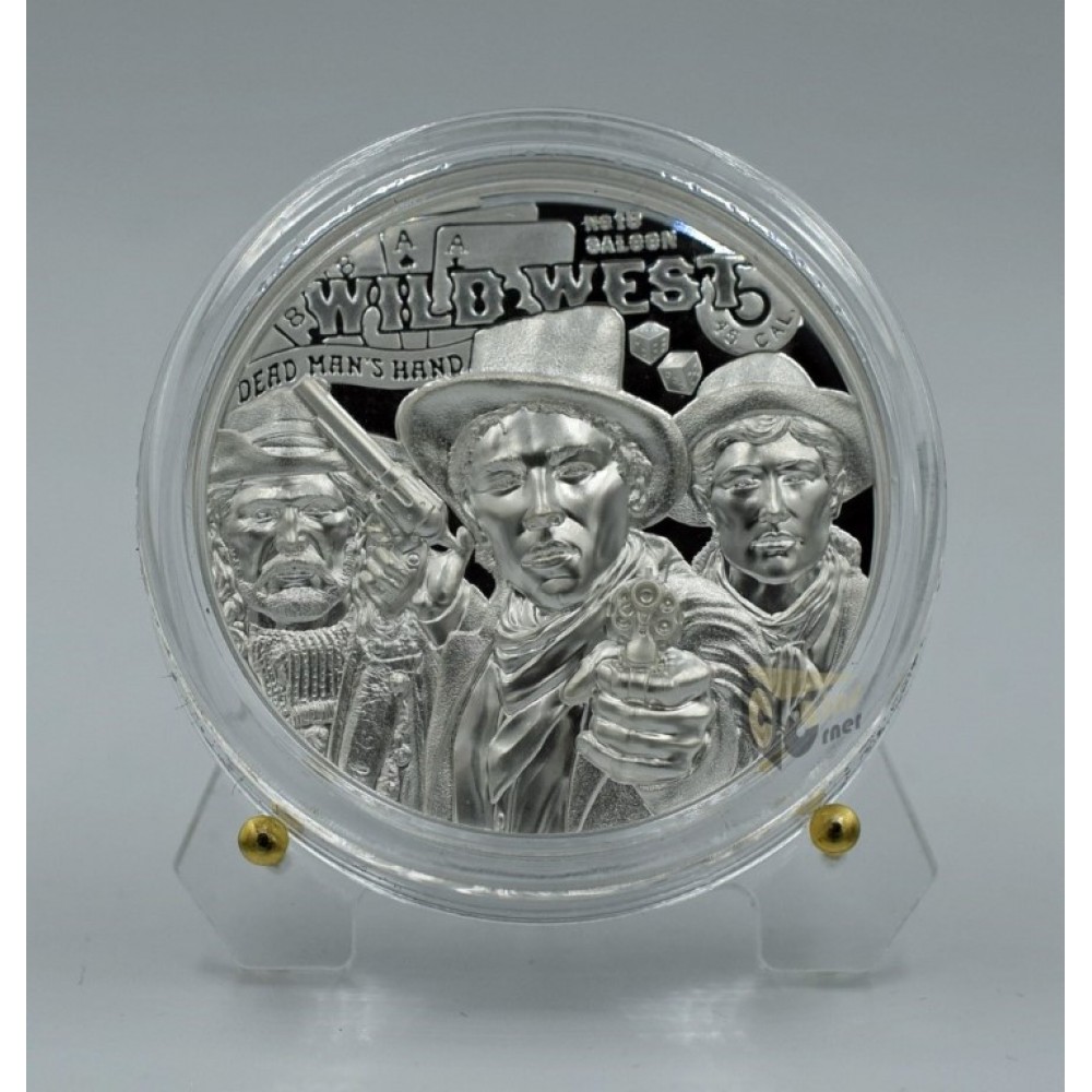 Cook Islands 2024 Wild West Legends 1 Oz Silver Proof High Relief Coin 