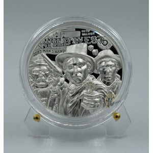 Cook Islands 2024 Wild West Legends 1 Oz Silver Proof High Relief Coin 