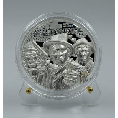 Cook Islands 2024 Wild West Legends 1 Oz Silver Proof High Relief Coin 