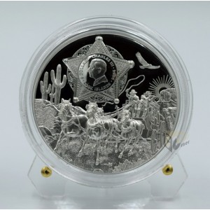 Cook Islands 2024 Wild West Legends 1 Oz Silver Proof High Relief Coin 