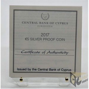 The poet Vasilis Michaelides - Silver Proof - 2017 Cyprus