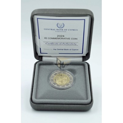 Cyprus 2024 2 Euro Proof 20 years member in the European Union