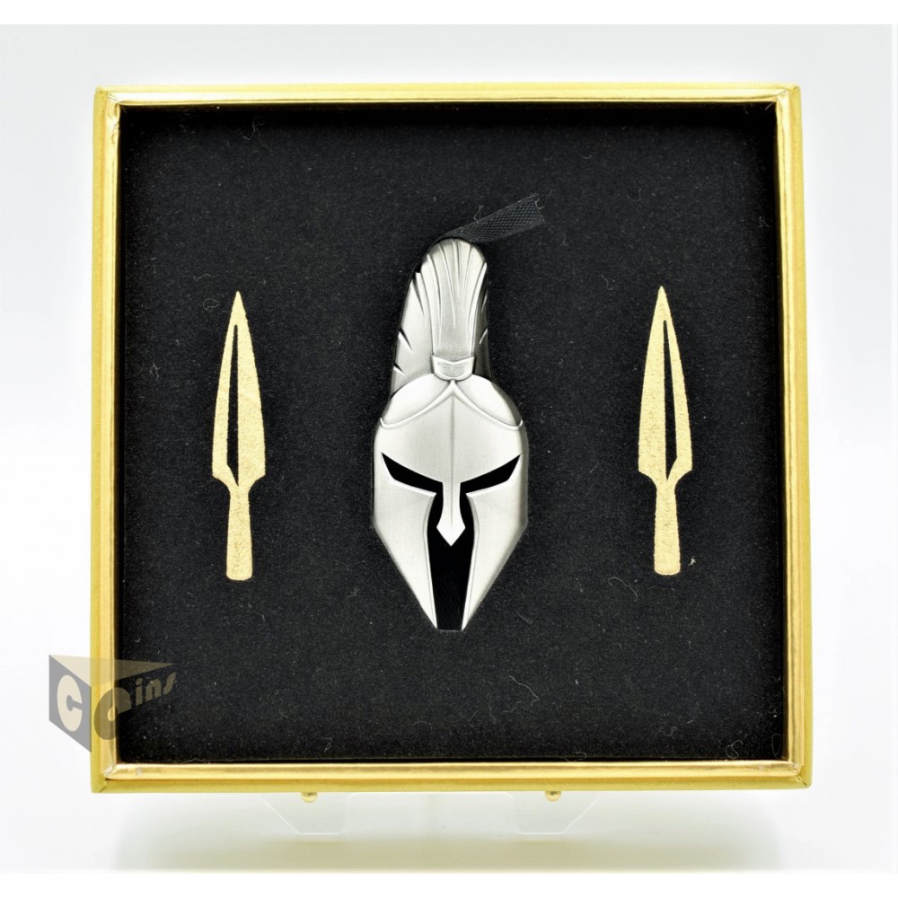 Spartan Mask Ancient Warriors 2 Oz- 2021 Fiji