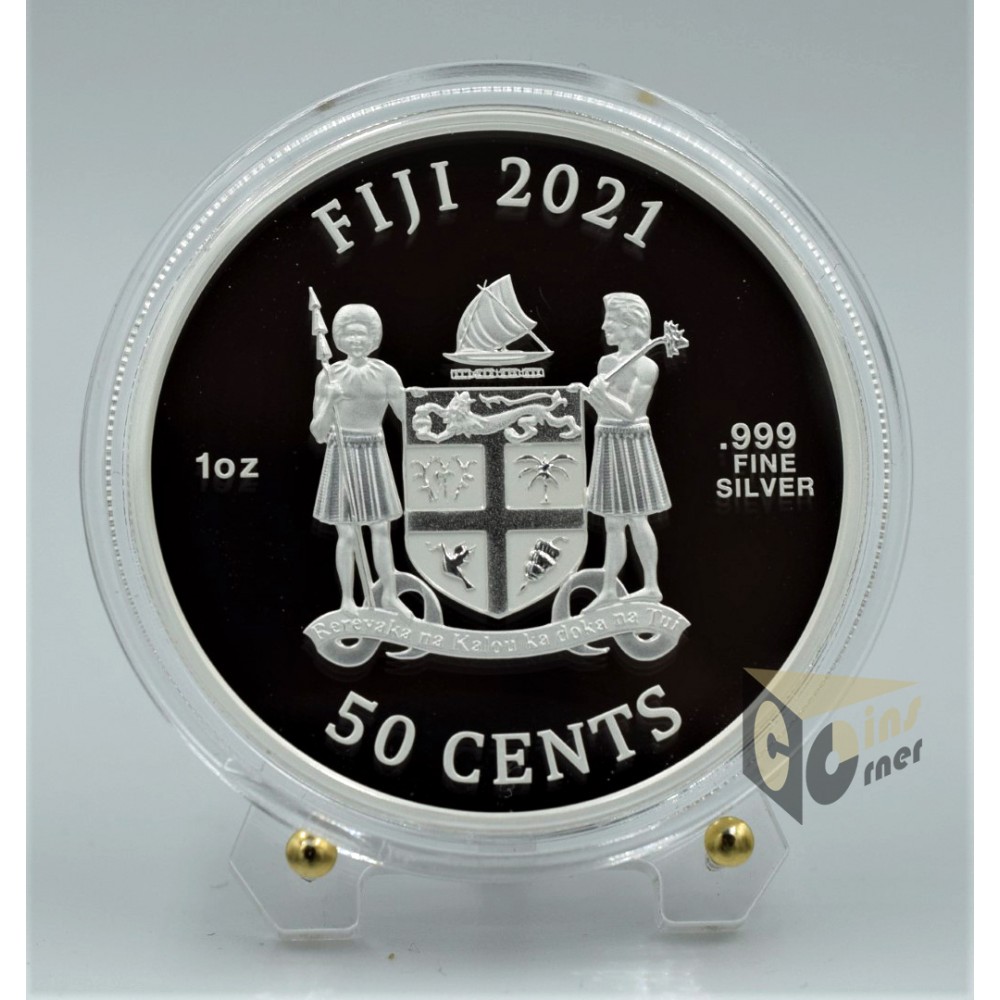 Chun Li Street Fighter II 1 Oz Colorized- 2021 Fiji