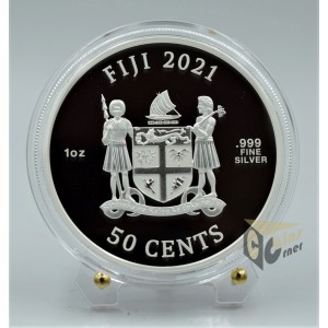 Chun Li Street Fighter II 1 Oz Colorized- 2021 Fiji