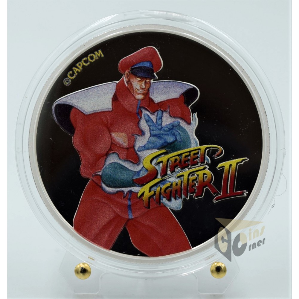 M Bison Street Fighter II 1 Oz Colorized- 2021 Fiji