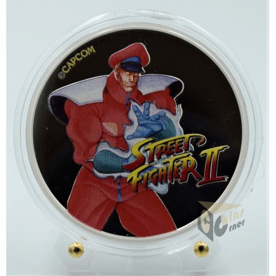 M Bison Street Fighter II 1 Oz Colorized- 2021 Fiji