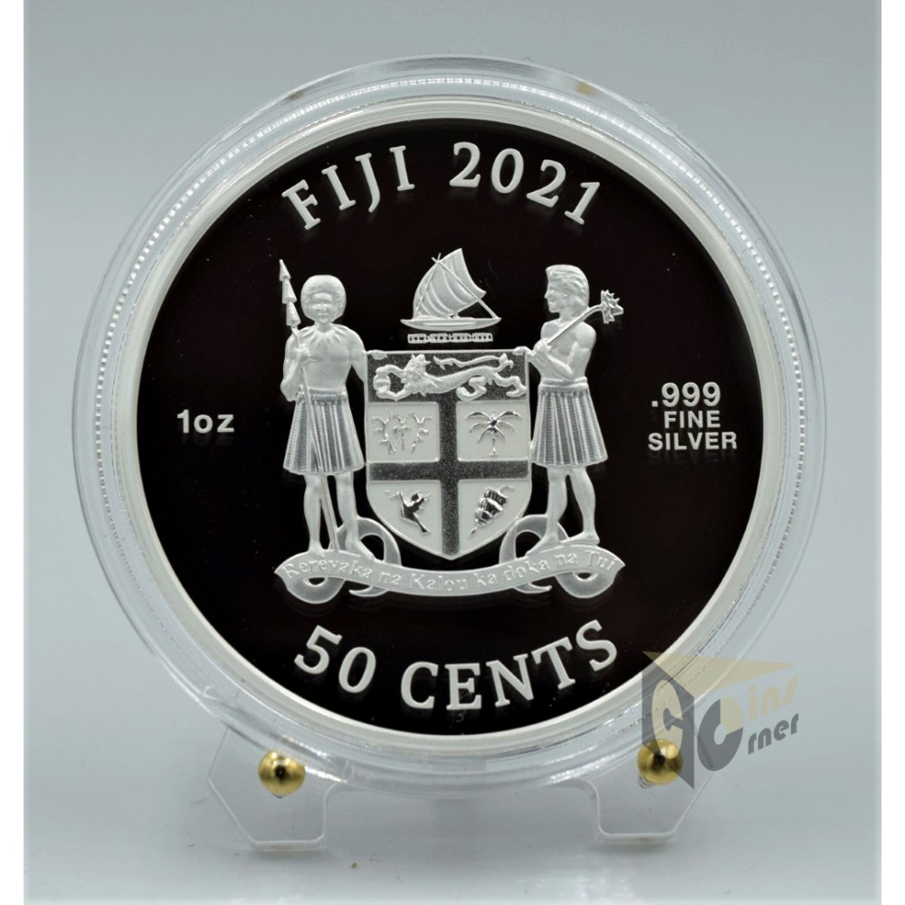 M Bison Street Fighter II 1 Oz Colorized- 2021 Fiji