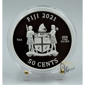 M Bison Street Fighter II 1 Oz Colorized- 2021 Fiji