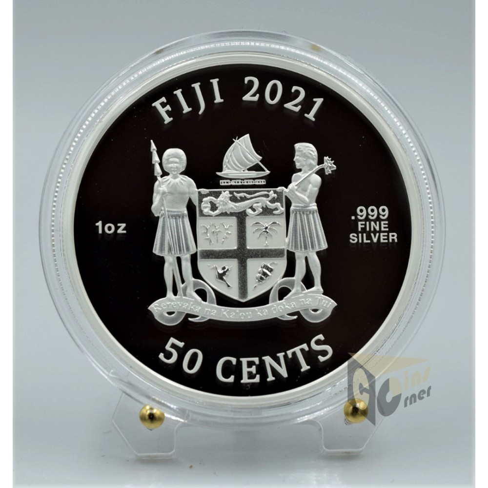 Ryu Street Fighter II 1 Oz Colorized- 2021 Fiji