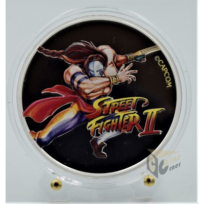 Vega Street Fighter II 1 Oz Colorized- 2021 Fiji