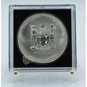 Fiji 2022 Earth Zombies 1 Oz Colorized UV Silver Coin 