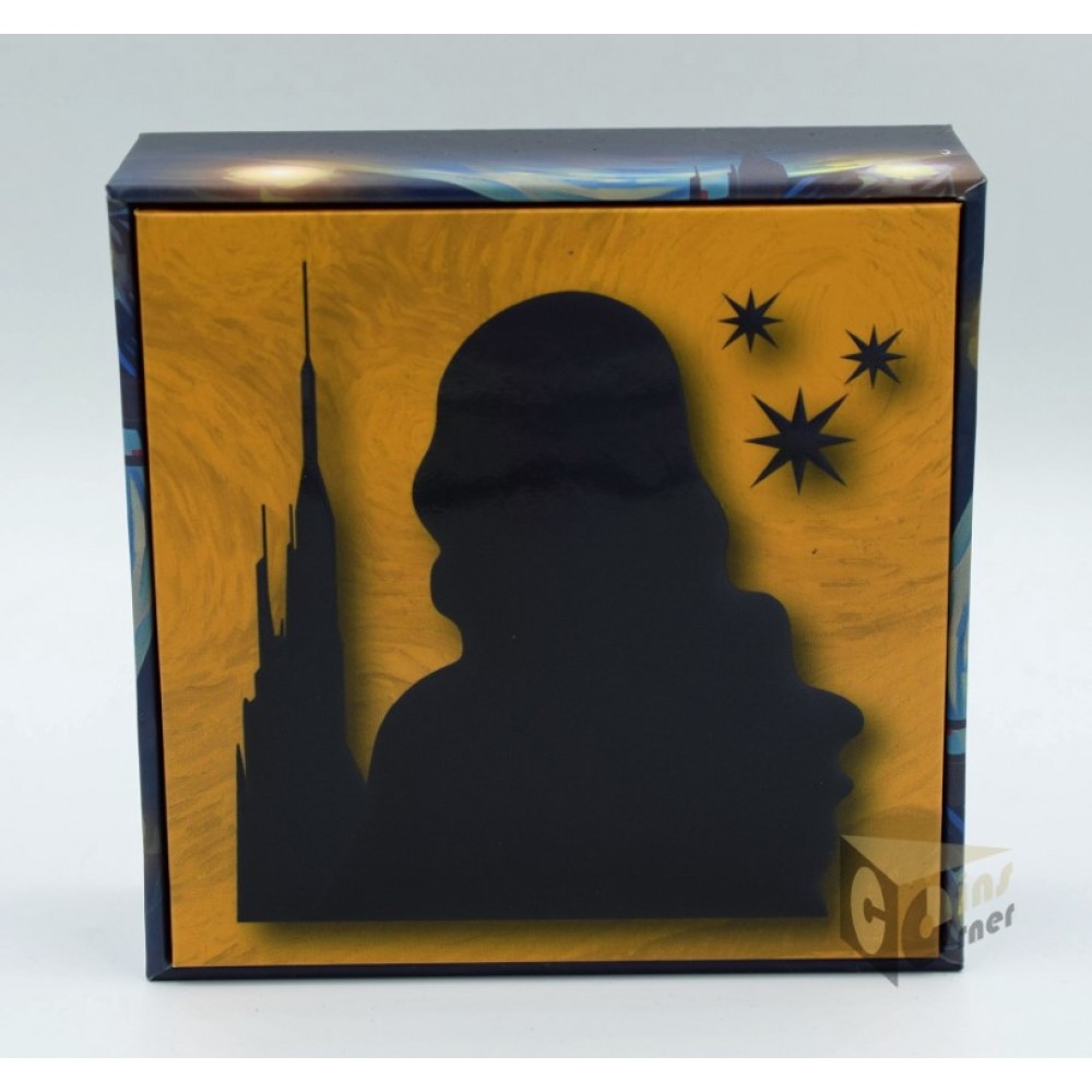 Fiji 2024 Mona Lisa x Van Gogh 2 oz Silver Prooflike Colorized Coin Bar