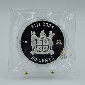 Fiji 2024 Mona Lisa x Van Gogh 1 oz Silver Prooflike Coin