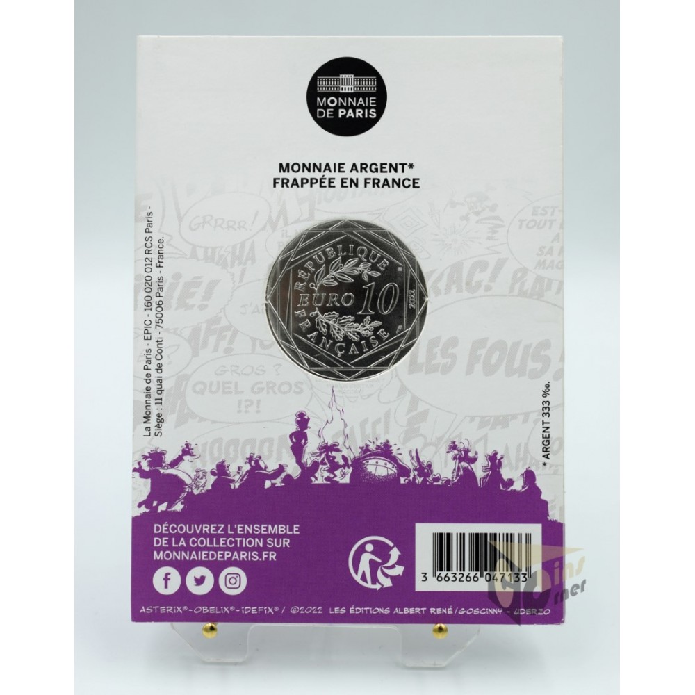 France 2023 - Asterix Conviviality 10 Euro Silver Coin