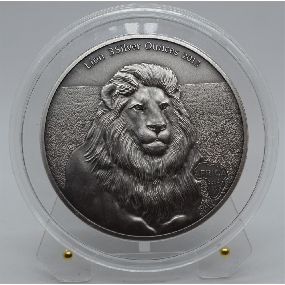 Lion 3 Oz - 2013 Gabon