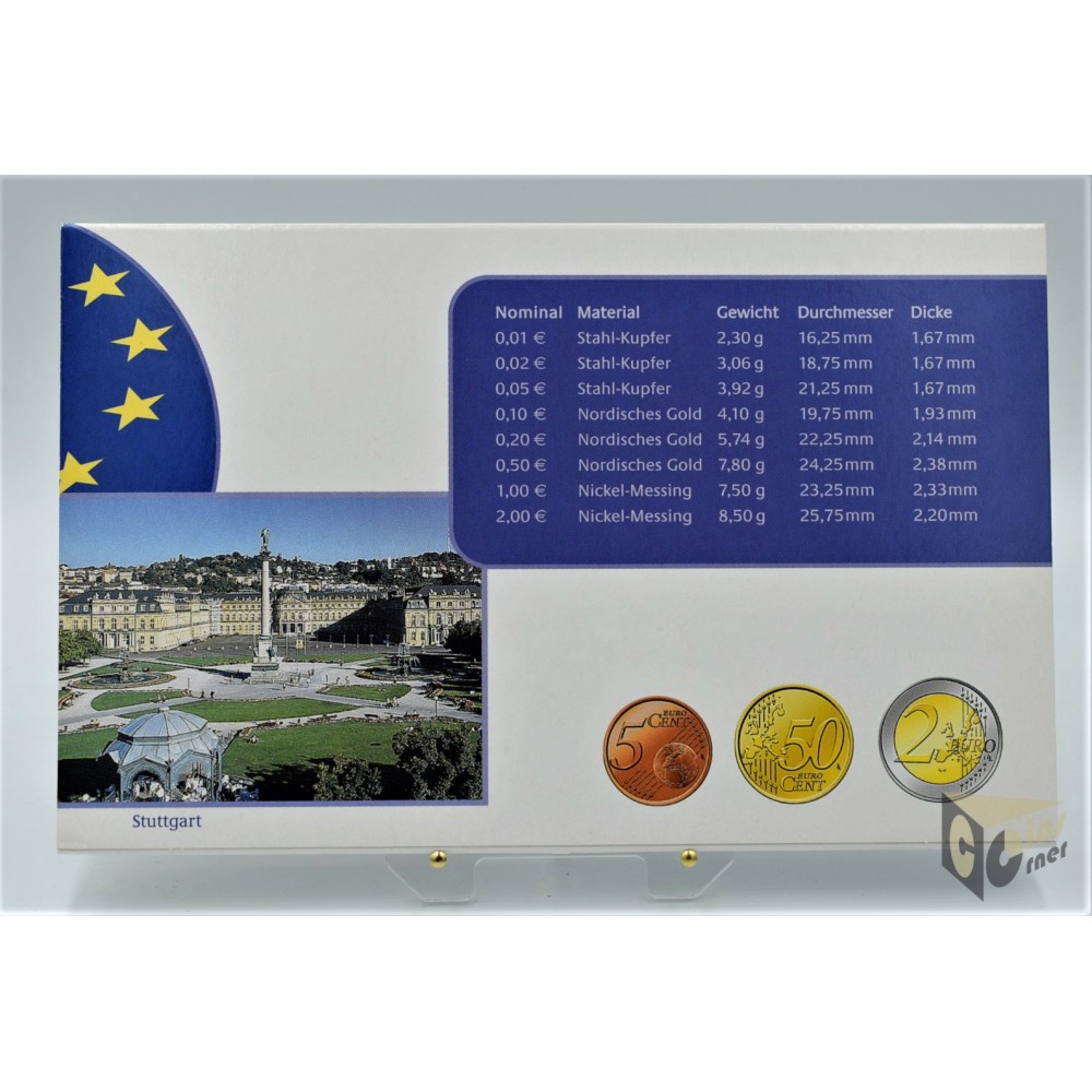 Germany 2002 - Proof Euro Stuttgart Mint (F)