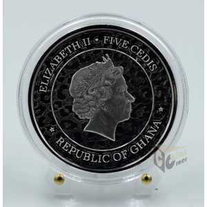 Ghana 2022 African Leopard 1 Oz Silver Coin 