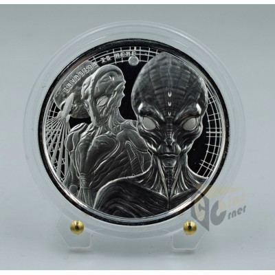 Ghana 2023 Alien Invasion 1 Oz Silver Coin