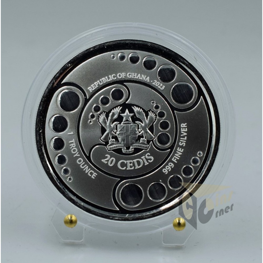Ghana 2023 Alien Invasion 1 Oz Silver Coin