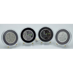 Ghana 2023 Alien Half Ounce Silver 4 Coin Set