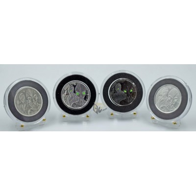 Ghana 2023 Alien Half Ounce Silver 4 Coin Set