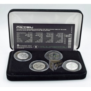 Ghana 2023 Alien Half Ounce Silver 4 Coin Set