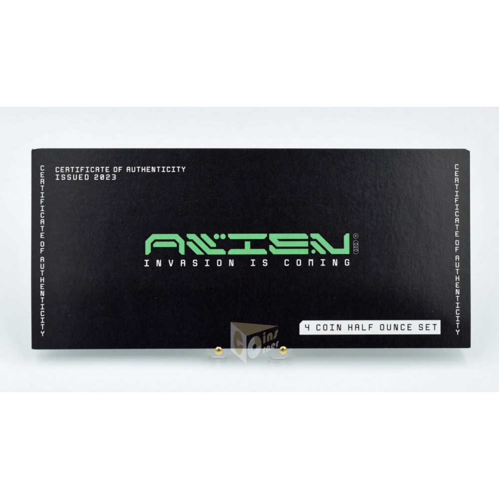 Ghana 2023 Alien Half Ounce Silver 4 Coin Set