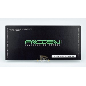 Ghana 2023 Alien Half Ounce Silver 4 Coin Set