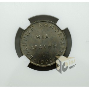 Greece 1926-B  Drachma NGC MS64