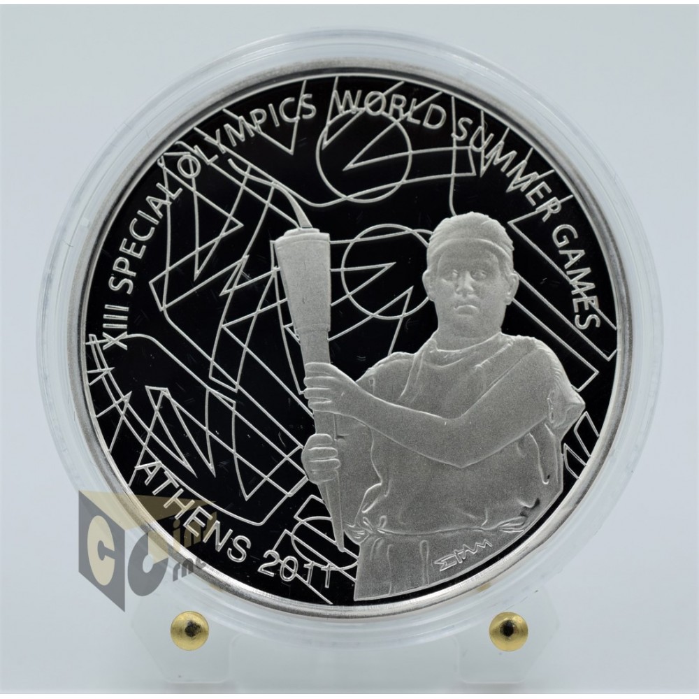Torch-bearer Special Olympics - Silver Proof - 2011 Greece