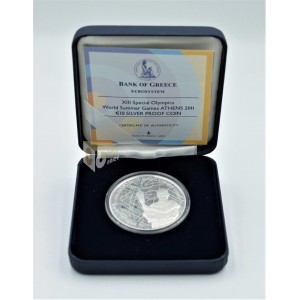 Torch-bearer Special Olympics - Silver Proof - 2011 Greece