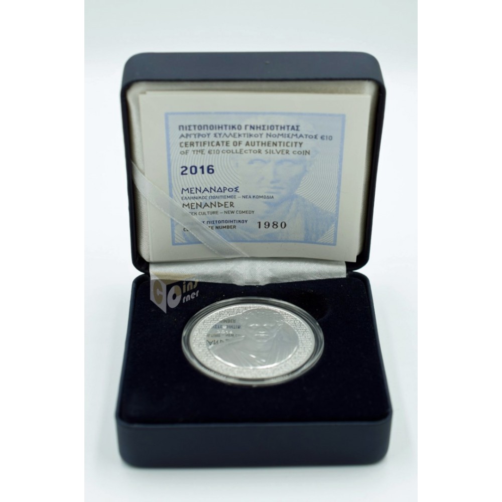 Menander - Silver Proof - 2016 Greece