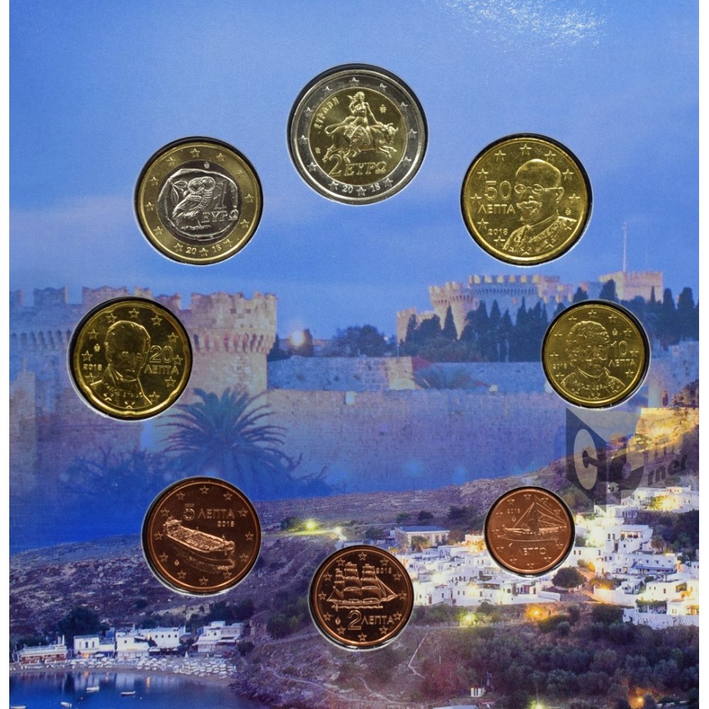 Greece 2018 - FDC Euro Set Rodos